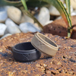 Men's Desert Sand Arrow Silicone Ring